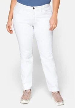 Sheego Gerade Stretch-Jeans LANA Mit Used-Effekten -Sheego Verkaufe 11284900299 03FI2 02 SH