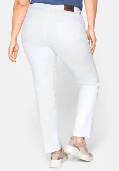 Sheego Gerade Stretch-Jeans LANA Mit Used-Effekten -Sheego Verkaufe 11284900299 03FI4 00 SH