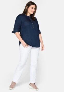 Sheego Gerade Stretch-Jeans LANA Mit Used-Effekten -Sheego Verkaufe 11284900299 03FI5 02 SH