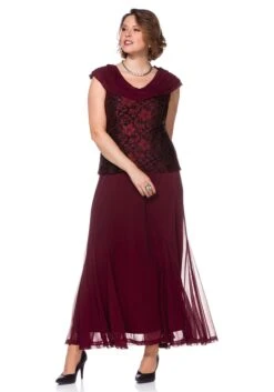 Sheego Abendkleid Mit Godetfalten Und Spitze -Sheego Verkaufe 11299000264 05 SH