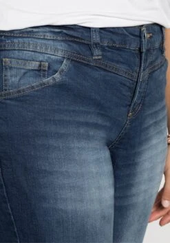 Sheego Schmale Caprijeans Mit Used-Effekten -Sheego Verkaufe 11325300053 006HU 00 SH