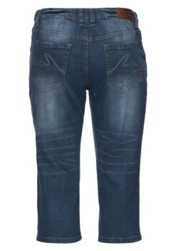 Sheego Schmale Caprijeans Mit Used-Effekten -Sheego Verkaufe 11325300053 012HF 00 SH