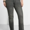 Sheego Bootcut-Jeans In 5-Pocket-Form, Mit Used-Effekten