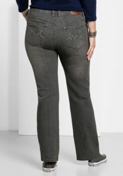 Sheego Bootcut-Jeans In 5-Pocket-Form, Mit Used-Effekten -Sheego Verkaufe 11333300126 00335 00 SH