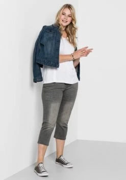 Sheego Caprijeans Mit Used-Effekten -Sheego Verkaufe 11334500126 00340 00 SH