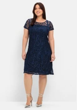 Sheego Cocktailkleid Mit Zierborten