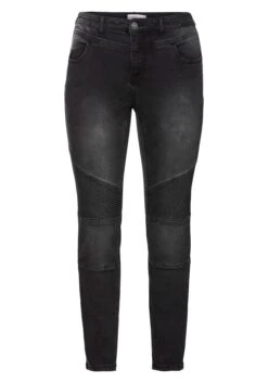 Sheego Skinny Power-Stretch-Jeans Im Biker-Look -Sheego Verkaufe 11760000341 002PF 00 SH