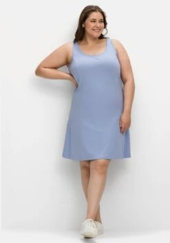 Sheego Kleid In A-Linie Mit Breiten Trägern -Sheego Verkaufe 12037502065 04LAR 02 SH