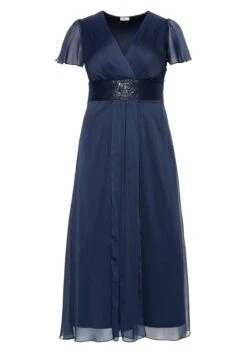 Sheego Abendkleid Mit Schmuckbrosche, In A-Linie -Sheego Verkaufe 12424100018 02E31 00 SH