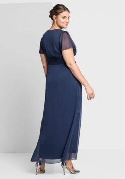 Sheego Abendkleid Mit Schmuckbrosche, In A-Linie -Sheego Verkaufe 12424100018 02E36 00 SH