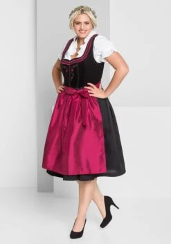 Sheego Dirndl Mit Schürze Und Bluse 3tlg.