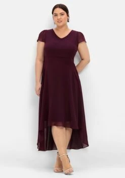 Sheego Abendkleid Mit Flügelärmeln