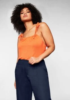 Sheego Weite Strandhose Mit Smokbund Und Taschen -Sheego Verkaufe 13057100018 03VAI 00 SH