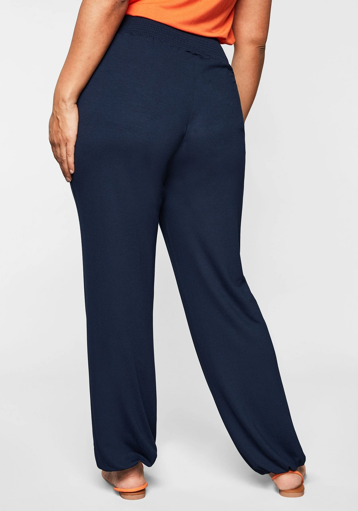 Sheego Strandhose Mit Breitem Smokbund 3 Sheego Strandhose Mit Breitem Smokbund – Bild 3