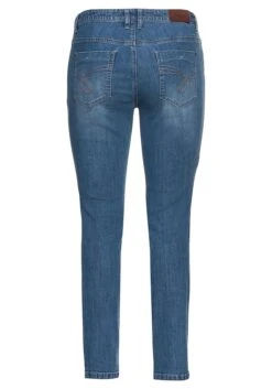 Sheego Schmale Stretch-Jeans Mit Waschung -Sheego Verkaufe 13100700053 03WJC 00 SH