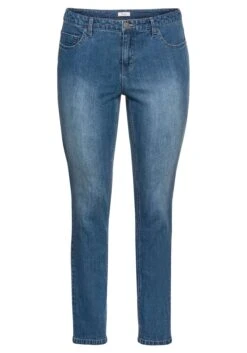 Sheego Schmale Stretch-Jeans Mit Waschung -Sheego Verkaufe 13100700053 03WJD 00 SH