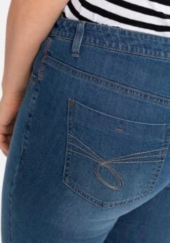 Sheego Schmale Stretch-Jeans Mit Waschung -Sheego Verkaufe 13100700053 03WJE 05 SH