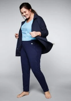 Sheego Sweatjacke Mit Stehkragen Und Bindeband