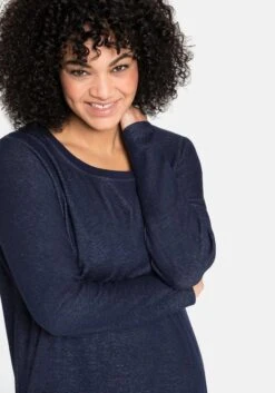 Sheego Sweatshirt Mit Breitem Saumbündchen -Sheego Verkaufe 13260300018 03WJS 02 SH