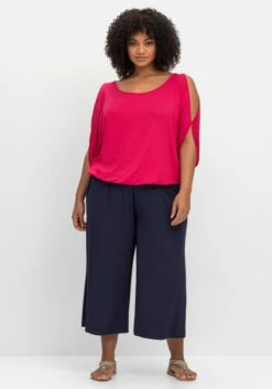 Sheego Weite Strandhose In 3/4-Länge