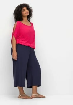 Sheego Weite Strandhose In 3/4-Länge -Sheego Verkaufe 13451900018 04N3C 02 SH