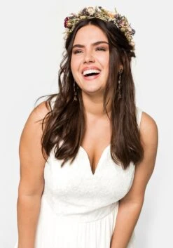 Sheego Abendkleid Mit Spitzenoberteil Und Chiffonrock -Sheego Verkaufe 13489900011 037XA 00 SH