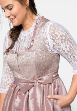 Sheego Dirndl 3-teilig Mit Schürze Und Spitzenbluse -Sheego Verkaufe 13556801504 03AAC 00 SH
