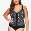 Sheego Badeanzug Raffung Figurformend Shape Tankini-Optik