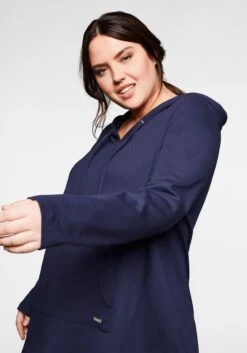 Sheego Longsweatshirt Mit Kängurutasche, Im Vokuhila-Schnitt -Sheego Verkaufe 13707300018 045KA 00 SH