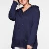 Sheego Longsweatshirt Mit Kängurutasche, Im Vokuhila-Schnitt