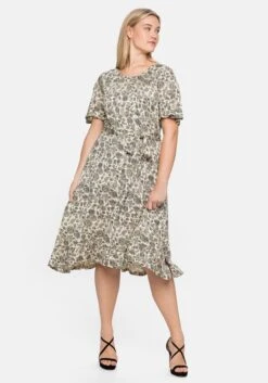 Sheego Jerseykleid Mit Kurzen Flügelärmeln