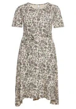 Sheego Jerseykleid Mit Kurzen Flügelärmeln -Sheego Verkaufe 13834400456 04BW3 00 SH