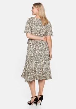 Sheego Jerseykleid Mit Kurzen Flügelärmeln -Sheego Verkaufe 13834400456 04BW7 02 SH