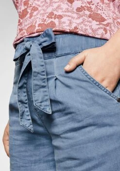 Sheego Jeans-Culotte Mit High-Waist-Bund Und Bindegürtel -Sheego Verkaufe 13836500328 03TXY 00 SH