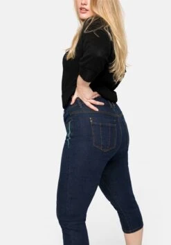 Sheego Caprijeans Mit Catfaces Und Kontrastnähten -Sheego Verkaufe 13843400330 04AUF 02 SH