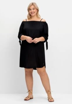 Sheego Strandkleid Im Carmen-Look Mit Schmalen Trägern