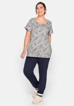 Sheego Schmale Hose Mit Elastischem Beinabschluss -Sheego Verkaufe 13849000018 03P87 02 SH