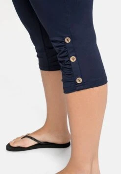 Sheego Caprileggings Mit Raffung Und Deko-Knöpfen Am Saum -Sheego Verkaufe 13867500018 03WK4 02 SH