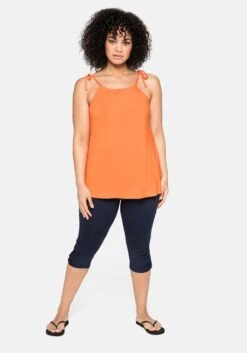 Sheego Caprileggings Mit Raffung Und Deko-Knöpfen Am Saum -Sheego Verkaufe 13867500018 03WK8 02 SH