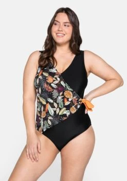 Badeanzug In Wickeloptik, Mit Shaping-Effekt -Sheego Verkaufe 13895800377 03QR1 02 SH