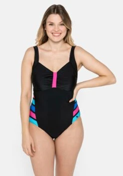 Sheego Badeanzug Mit Kontrasteinsatz An Den Seiten -Sheego Verkaufe 13899800377 03QS9 02 SH