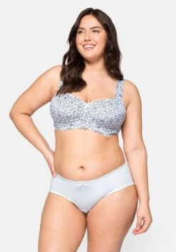 Sheego Bügel-BH Mit Spitze, Meshfutter Und Schleife -Sheego Verkaufe 13918100496 03QE5 02 SH