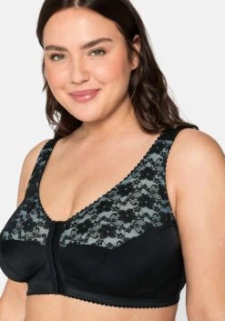 Sheego BH In Bügelloser Form, Mit Spitze Und Kontrastfutter -Sheego Verkaufe 13940800422 03QE1 02 SH