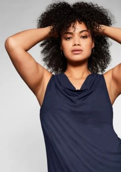 Sheego Top Mit Wasserfallkragen Und Gummibund -Sheego Verkaufe 13965000018 03VXN 00 SH