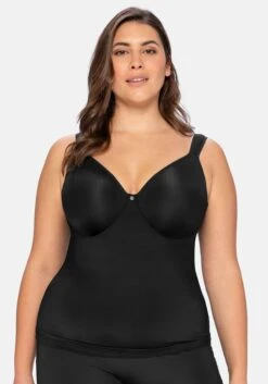 Sheego Top Aus Microfaser, Mit Integriertem Bügel-BH