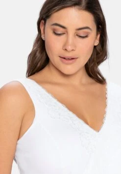 Sheego BH Ohne Bügel In Bustier-Form, Mit Spitzenborte -Sheego Verkaufe 13995500010 03X5C 02 SH