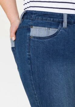 Sheego Schmale Jeans In 7/8-Länge, Mit Kontrastdetails -Sheego Verkaufe 13995800053 03XEC 02 SH
