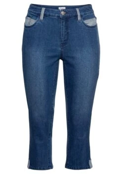Sheego Schmale Jeans In 7/8-Länge, Mit Kontrastdetails -Sheego Verkaufe 13995800053 03XEE 00 SH