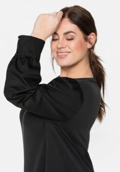 Sheego Shirtkleid Mit Taschen, Im Materialmix -Sheego Verkaufe 14000600289 03XFQ 02 SH