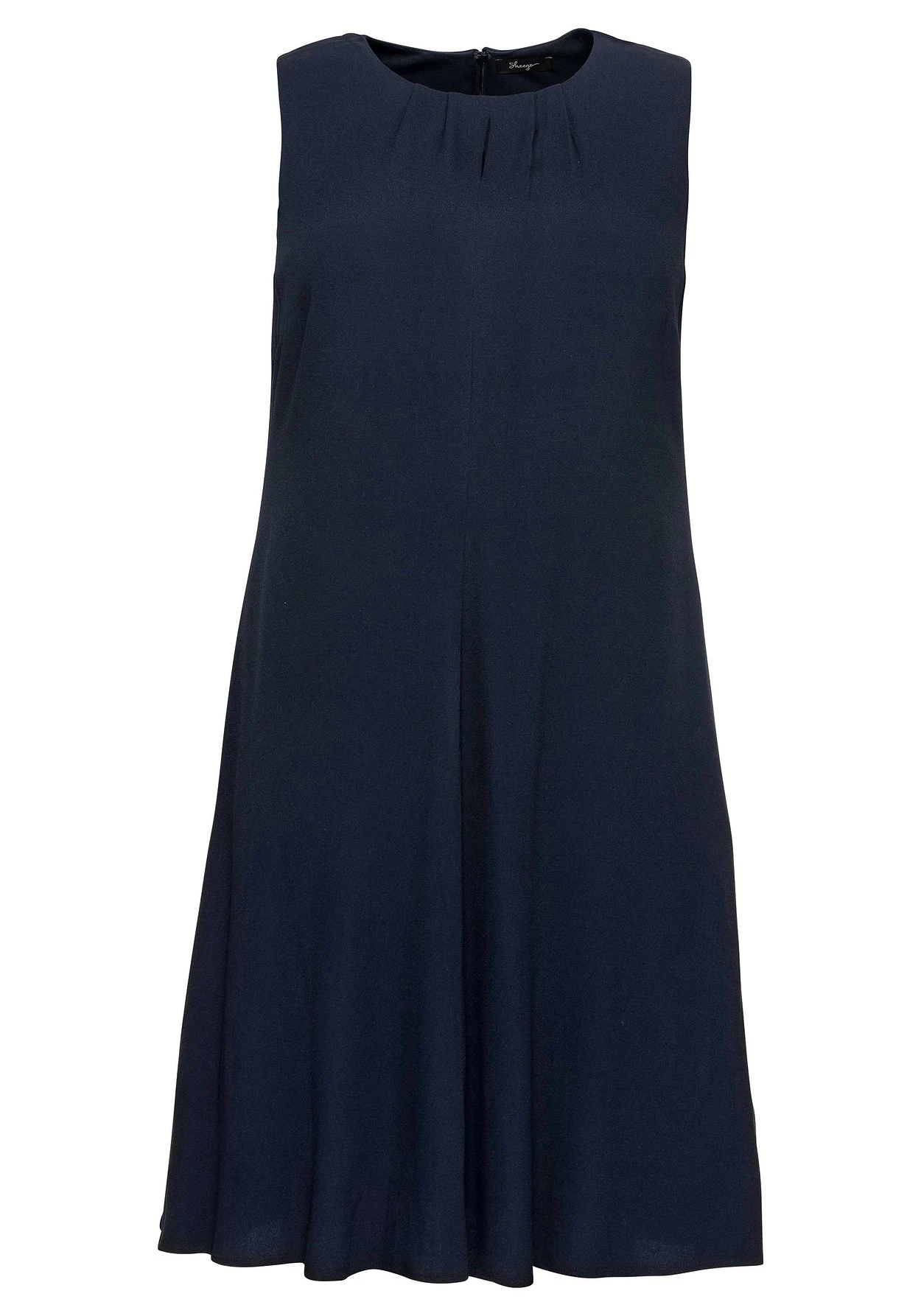 Sheego Ärmelloses Cocktailkleid Mit Falten-Detail 4 Sheego Ärmelloses Cocktailkleid Mit Falten-Detail – Bild 4